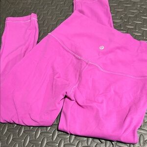 lululemon athletica Vivid plum Leggings align high rise crop 23inch